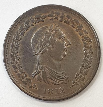 null MONNAIE ÉTRANGÈRE - CANADA, 1 Penny 1812 SUP