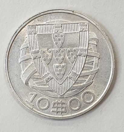 null MONNAIE ÉTRANGÈRE - PORTUGAL, 10 Escudos 1948.