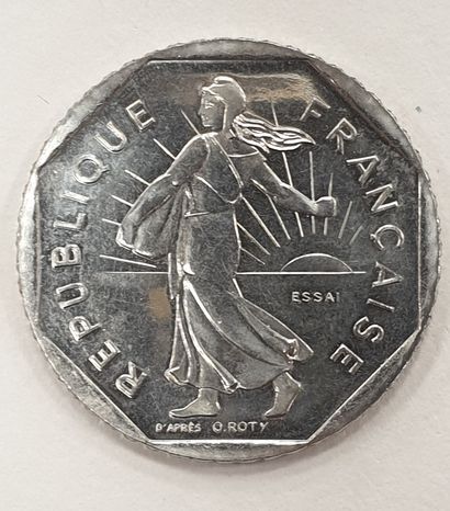 null MONNAIE MODERNE - ESSAI - 2 Francs 1978. FDC