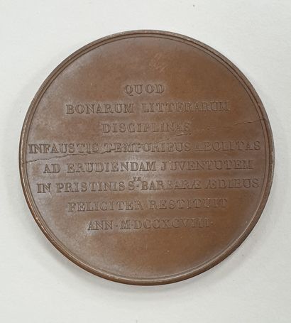 null MEDAILLE - Victor Delanneau, cuivre, 1825, diam. 50 mm, poids 59,7 g