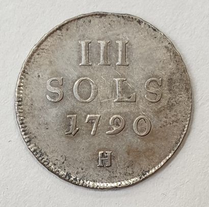 null MONNAIE ÉTRANGÈRE - LUXEMBOURG, 3 Sols 1790 H
