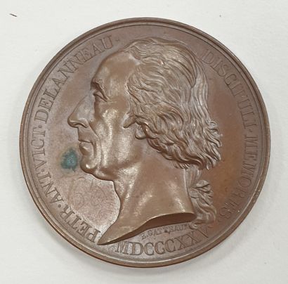 null MEDAILLE - Victor Delanneau, cuivre, 1825, diam. 50 mm, poids 59,7 g
