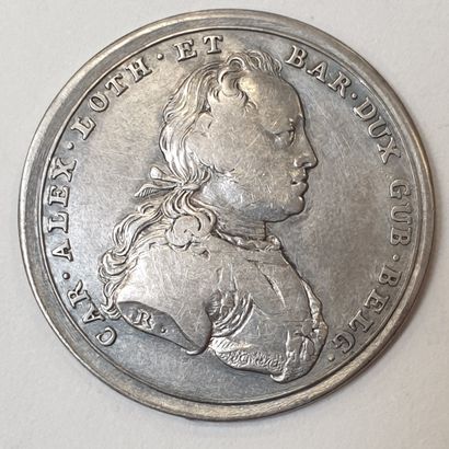 null JETON - CHARLES-ALEXANDRE de LORRAINE, 1753, argent.