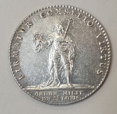 null JETON - LOUIS XV, Ordre militaire de Saint-Louis, argent.