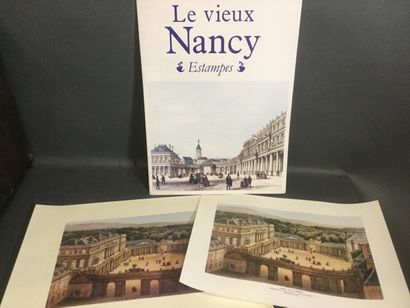 null "Le Vieux Nancy", recueil de 6 estampes in-folio sous pochette cartonnée. On...