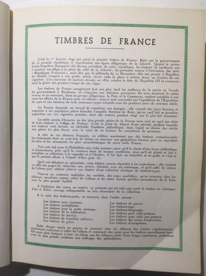 null ALBUM de Timbres de France Yvert & Tellier de 1849 à 1980 ainsi que des séries...
