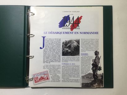 null ALBUM de Tmbres "Mémorial philatélique 1944 - 1994" commémorant le demi-siècle...