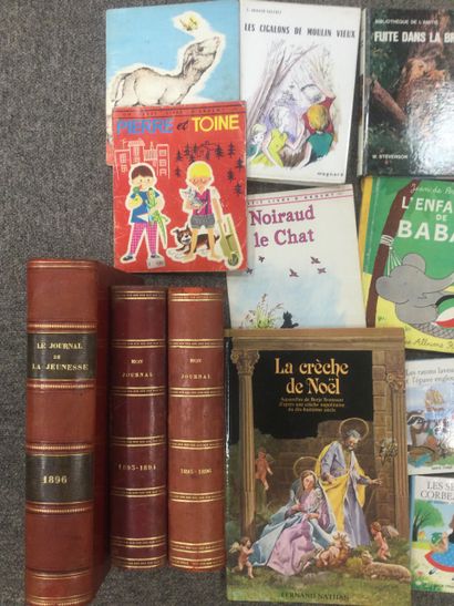 null ENFANTINA : Lot d'ouvrage pour enfant comprenant ; Reliures "Mon Journal" 1893-1896...