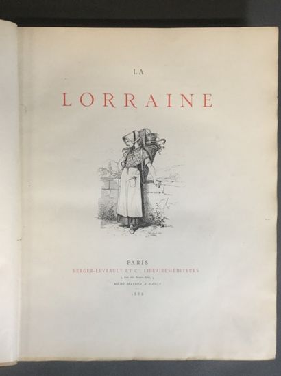 La Lorraine illustrée, reliure demi-cuir...
