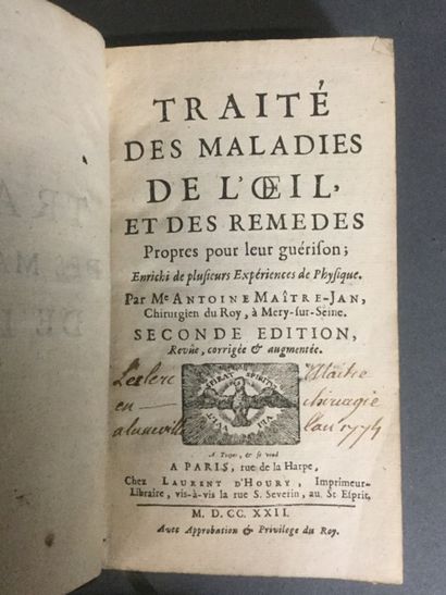 null Antoine Maître-Jan, Traité des maladies de l'oeil et des remèdes propres pour...