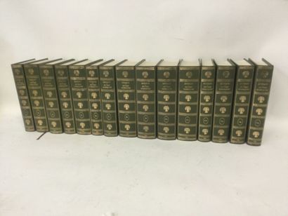 null DIDEROT, Oeuvres complètes, 15 Volumes In-8, reliures éditeur pleines basane,...