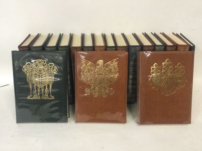 null Collection complète "Les Portes de la Vie" en 17 Volumes In-4, reliures pleines...