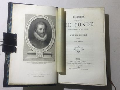 null M. Le Duc D'AUMALE, Histoire des princes de Condé, 6 Volumes grand In-8, demi...