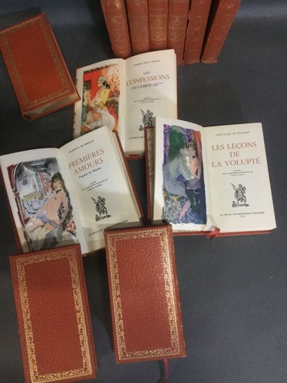 null Collection "Les petits maître galants" : Lot de 12 romans sur le thème de l'érotisme...