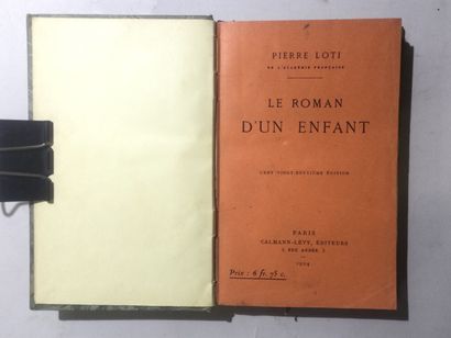 null Pierre LOTI, Ensemble de 25 Volumes In-8 cartonnés, éditeur CALMANN-LEVY, 1926,...