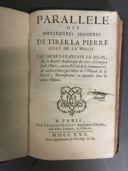 Henry François Le Dran, Parallèle des différentes...