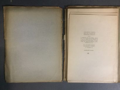 null Abel Bonnard, La France et ses morts, Rare Vol. en feuilles sous chemise cartonnée,...