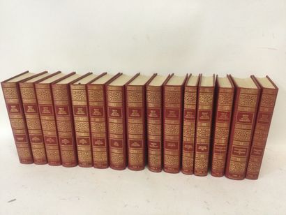 null Emile ZOLA, Oeuvres complète en 15 Volumes, reliures pleine percaline d'éditeur...