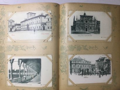 null Album de CARTES POSTALES anciennes contenant environ 400 cartes : Vues de monuments,...