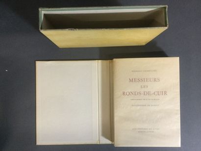 null Georges Courteline, Messieurs les ronds-de-cuir illustrations de Dubout, 1 vol....