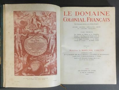 null Le domaine colonial français, préface de Monsieur le Maréchal Lyautey, 4 Vol.in-4,...