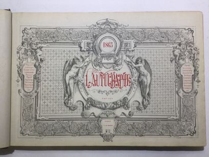 null L'AUTOGRAPHE, 1 Volume In-folio oblong, reliure demi-cuir à coins, dos à nerfs...