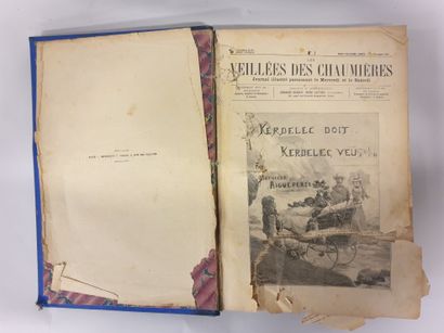 null Reliure de la 23ème année du journal illustré "La veillées des chaumières" de...