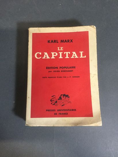 null KARL MARX, "Le capital", daté 1947, Ed. Populaire résumé par Julin BORCHERDT,...