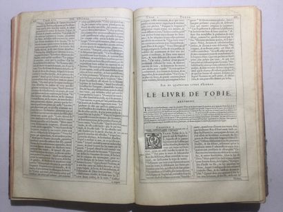 null La SAINTE BIBLE, contenant le vieil et nouveau testament; traduicte de Latin...