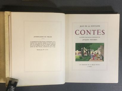Jean de la Fontaine, Contes illustrés d'aquarelles...