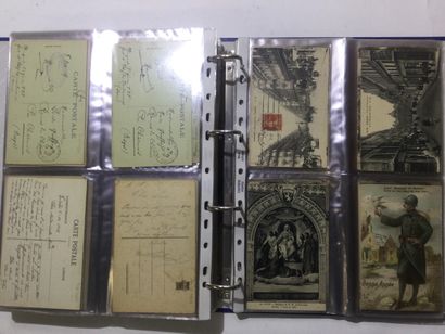  ALBUM comprenant environ 300 Cartes postale manuscrites et certaines oblitérées,...