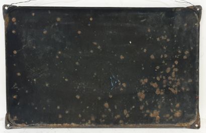 null PLAQUE en tôle émaillé "L'ECHANSSON", dim. 30 x 48 cm.