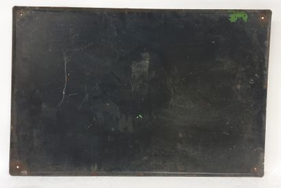 null PLAQUE en tôle émaillée "VINS DE LA CRAFFE", dim. 49 x 75 cm.