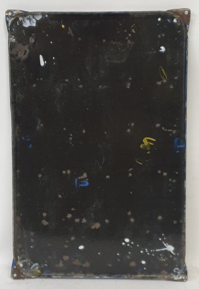 null PLAQUE en tôle émaillée "BIERE DE SOCHAUX", dim 58 x 38 cm.