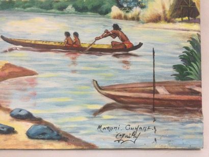 null Louis GRILLY (1899-1970) est l'un des célèbres peintres du bagne de Cayenne...