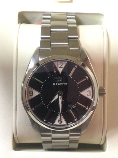 null ETERNA, steel watch with steel bracelet, KON TIKI model, automatic movement,...
