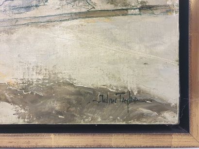 null Julian TAYLOR (1954), La boulangerie, HST, SBD, dim. 92 x 65 cm.