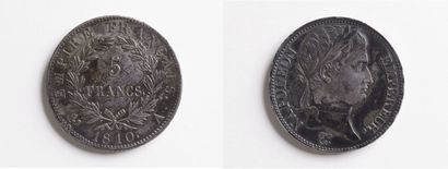 VIXIT 
A 5 Francs coin of Napoleon Ist, dated of 1810 - Bicentenary and registered...