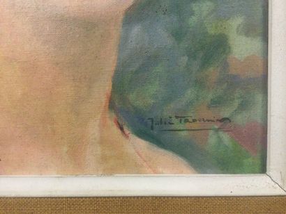 null Julien TAVERNIER (1879-c.1938), Portrait de jeune femme, Huile sur isorel, dim....