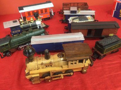 Lot of locomotives and wagons