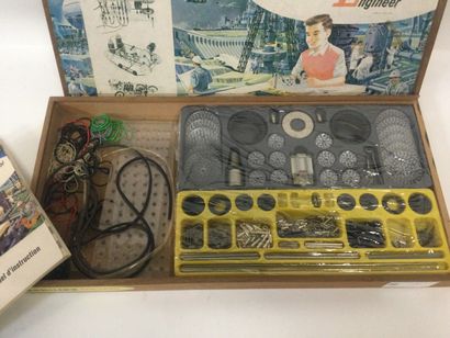 null Philips Mechanical Engineer ME 1200 construction set, with box, manual and....