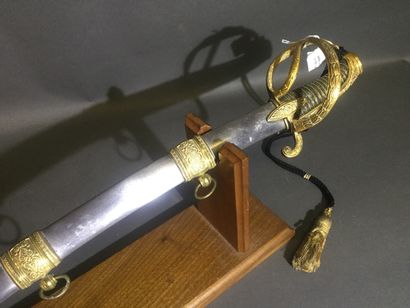 null Light cavalry officer's saber, mod.an IX. Handle sheathed in shagreen and decorated...