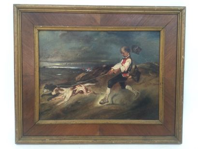 HST, Pico and his dogs, size: 48.5 x 65 ...