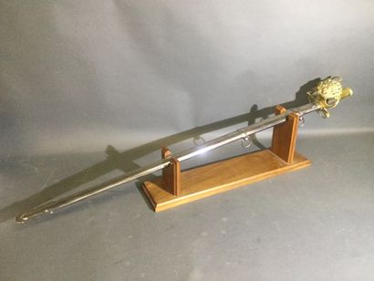 null Officer's saber of Dragon of the Royal Guard. Leather covered handle decorated...