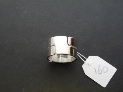 null DINH VAN : Bague en or gris 18K (750/oo), collection "Seventies", figurant un...