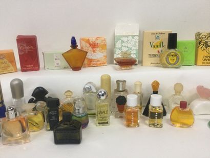 null Collection d'environ 60 miniatures de parfum : Yves Rocher, Van cleef, Ted Lapidus......