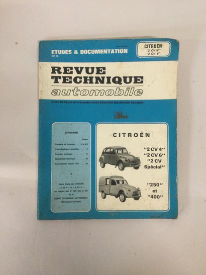 REVUE TECHNIQUE automobile CITROËN 2 CV 4''...