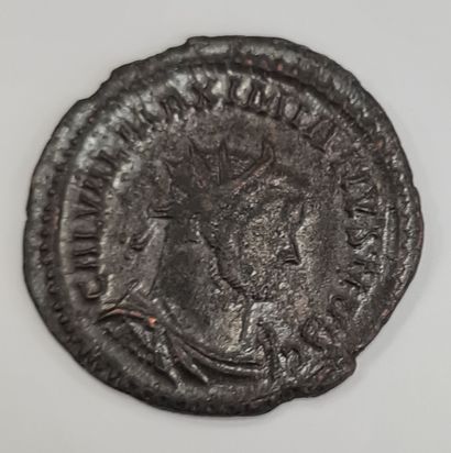 null Monnaie Romaine - Galère - Aurélianus - atelier de Lyon - poids : 3,58 g
