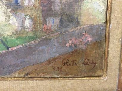 null Colette LEVY (1909-1951), Paysage, HST, SBD et datée 1938, Dim. 38 x 46 cm