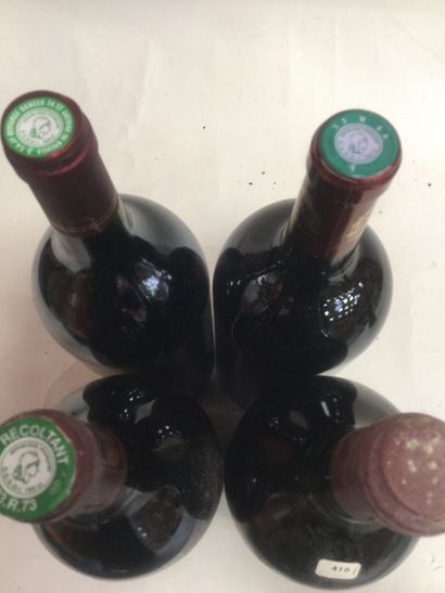 null lot de 4 magnums : 1 MARGAUX 1986 maison Gouin , 1 CHÂTEAU MEYNEY 1997 Fronsac...